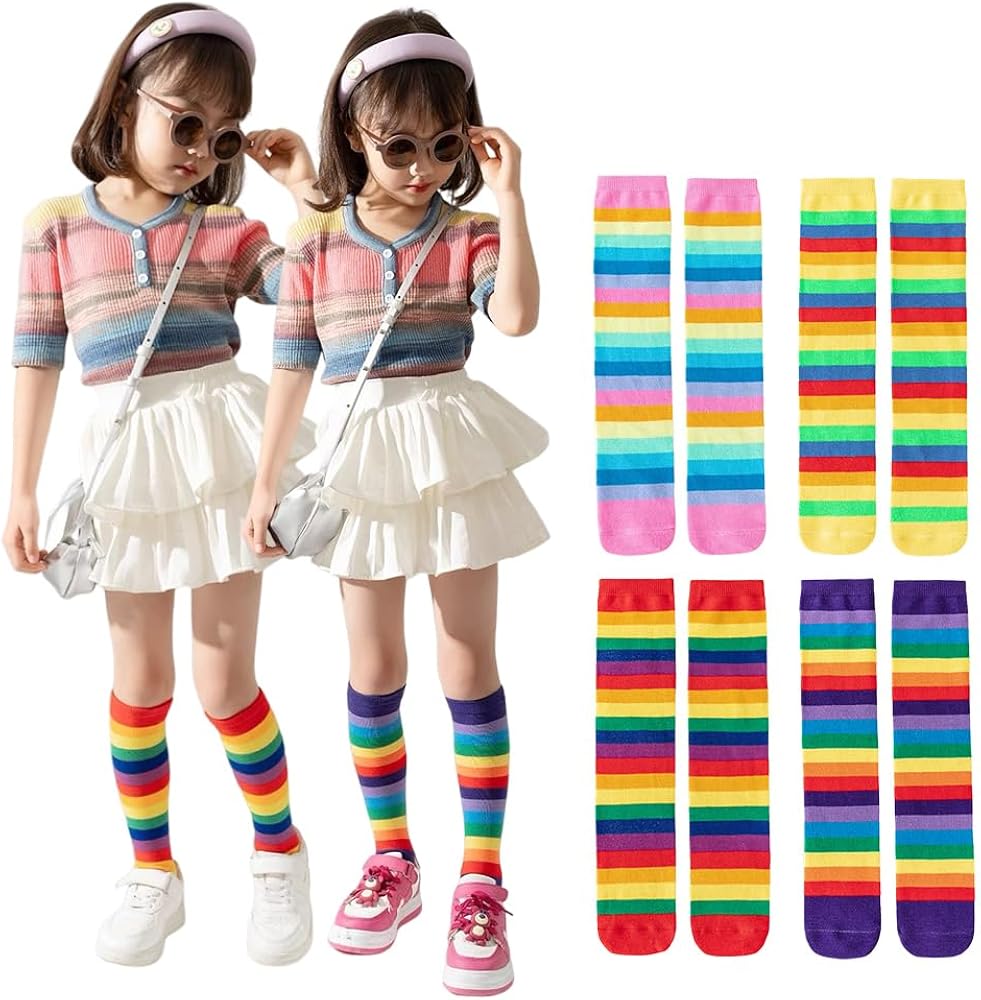 Amazon.co.jp: [ZGKULAEAOW] 靴下 キッズ ハイソックス 2足セット